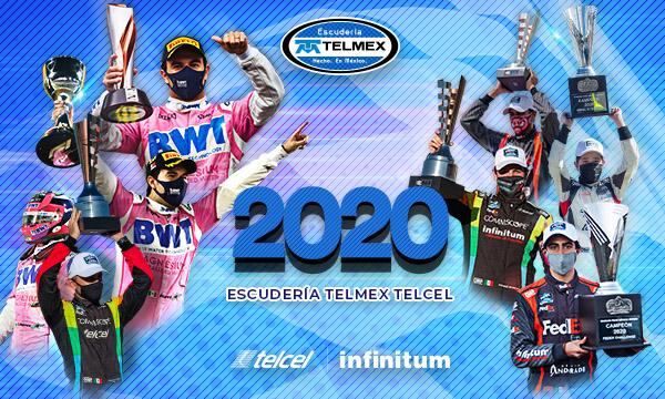 Deja el 2020 a Escuder&iacute;a Telmex Telcel la continuidad de Checo en F1, 21 triunfos y 3 campeonatos