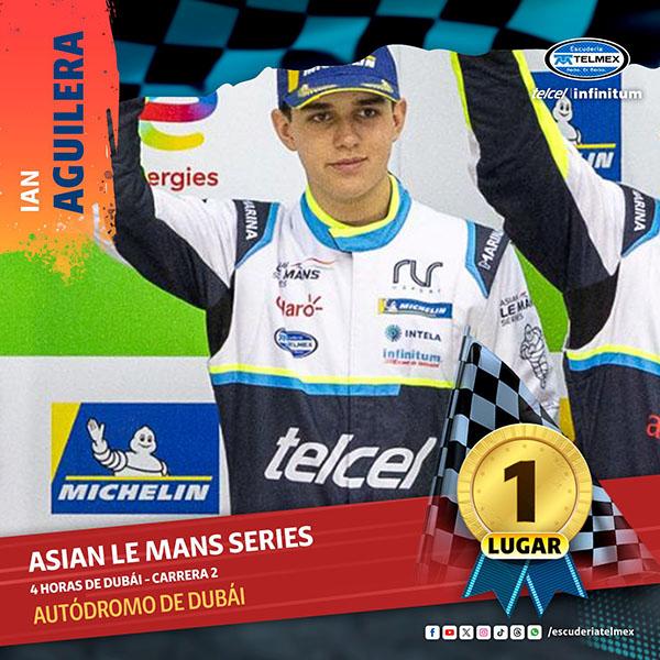 En final de infarto el mexicano Ian Aguilera gana las 4H de Dub&aacute;i en LMP3 de Asian Le Mans