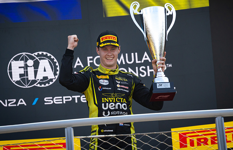 El piloto Claro Joshua Dürksen se impone en el sprint de F2 en el histórico Autódromo de Monza